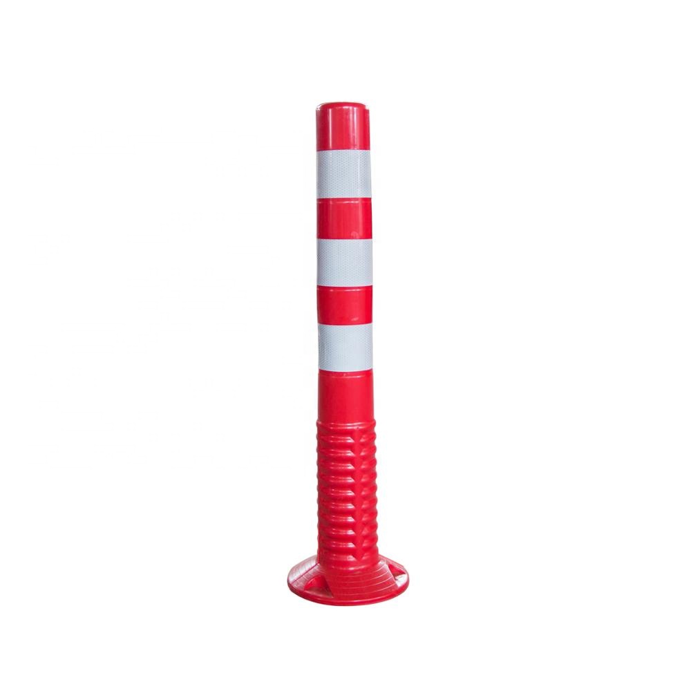 Poste Barreras 750 MM Road Delineator Red PU Traffic Reflective Poste